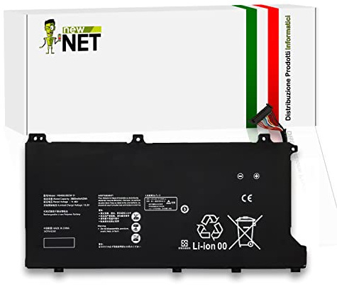 New Net Batteries - Batteria HB4692J5ECW-31 compatibile con HUAWEI MateBook D 15 AMD D 15-53010TUY BOB-WAI9 D 15 2020 WRTD-WFH9 BOH-WAQ9R HNL-WFP9 HNL-WFQ9 [ 11.46 V - 42 Wh ]