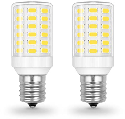 Frigidaire Freezer Light Bulb Replacement E17 LED Appliance Bulb KEI D28A KEL2811 Compact 5304517886 6W Equivalent 60W-70W Daylight White 800LM E17 Intermediate Base Bulbs Not Dimmable (2 Pack)