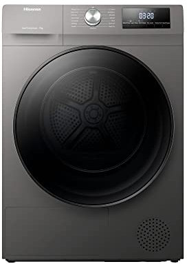 Hisense 3 Series DHQA902UT 9Kg Heat Pump Tumble Dryer - Titanium - A++ Rated