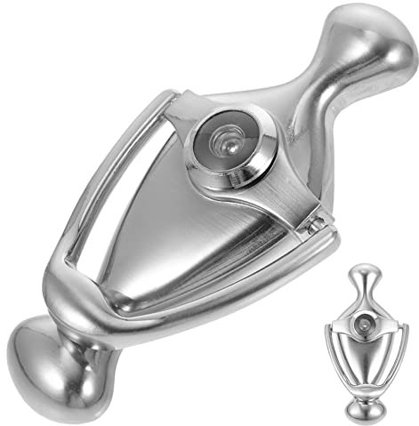 KONTONTY Zinc Alloy with Peephole and Viewer Security Knocker for Front Doors Easy Installation Ergonomic Design for Comfortable Grip for Home Safety