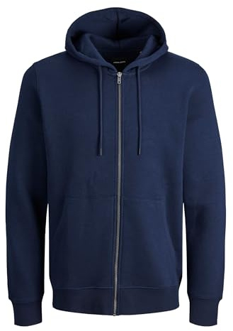 JACK & JONES Male Kapuzenjacke Einfarbig Kapuzenjacke | Zip Hoodie