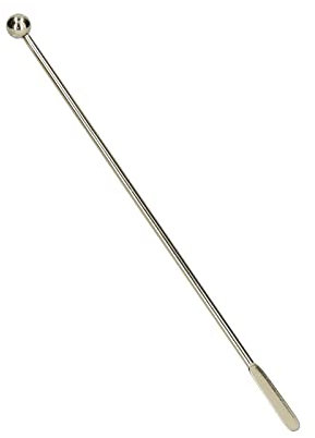Rührstab, Barlöffel Cocktail Rührer für Getränk, Edelstahl Langer Griff Kaffee Getränkerührer Rühren Cocktail Getränk Swizzle Stick mit rechteckigen Paddles (Gold)