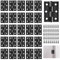 30 Pièces Charniere Porte, 44 mm x 31 mm Charnière Inox Petite Charniere, Charnière Invisible Charnière Plate Charnière Avec Vis pour La Maison Meubles Matériel Armoire Garde Porte Tiroir(Noir)