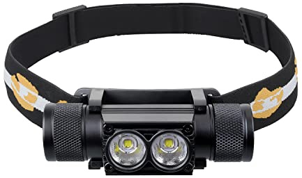 weneasker H25S LED Stirnlampe wiederaufladbar, 1200 Lumen Kopflampe mit Akku, USB-C aufladbar, leicht und wasserdicht für Camping, Arbeit, Outdoor