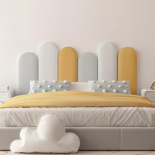 NEPHRA Selbstklebend Wandpaneele Gepolstert, Wandkissen Mit Befestigung, 3cm Verdickt PVC Wandpaneele, 120 150 180 200cm 3D Wandpaneele für Schlafzimmer Wohnzimmer (Farbe : G, Größe : 180cm)