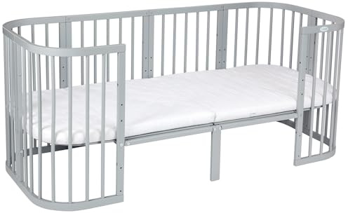 waldin Erweiterung auf 174 cm für 7in1 Babybett ohne Bett, Grau
