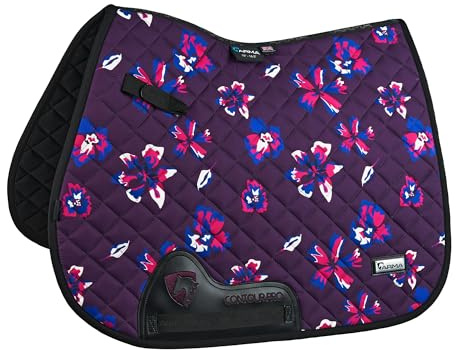ARMA - Satteldecke für Pferde Hyde Park, Violett/Schwarz, 35,56 cm-35,56 cm