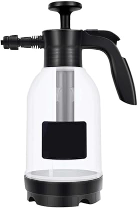 Sprühflasche Drucksprüher 2L Schaumsprüher Füllvolumen Zerstäuber Sprühflasche Pumpsprühflasche für Pflanzen, Autos, Reinigungsmitte Wasser Sprühflasche Schaum variierbar (transparent)