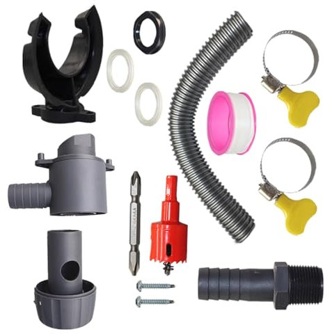Regentonne Umlenkset - 0,5 m/1,0 m Schlauch, Wassersammelsystem Outdoor Regenwasserfilter | Wasserfiltergerät mit Innendurchmesser von 70-110 mm, Regenwasserfallrohre Umsteller für Regenwasser