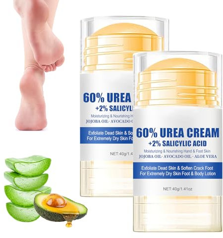 Hydrating and Anti-Cracking Foot Cream, 2024 Aktualisierung Feuchtigkeitsspendende und Anti-Riss-Fußcreme, Fußpflegecreme Fußpflege Urea Creme Lindert extreme Trockenheit und Rissbildung der Füße (2)