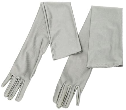 GALPADA Guantes de Boda para Novia de 55 Cm, de Spandex Elásticos y Cómodos, Estilo Elegante y Sencillo para Bodas y Fiestas Formales