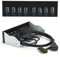 Front Panel Connector, Usb 3.0 Hub With Sd Card Reader USB3.0 19PIN 8 Ports Hub Optical Drive Usb C Front Panel Front Panel for PC Computer