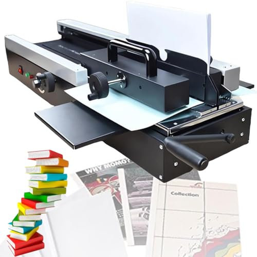 ERSINIAN 1200 W Heißschmelzbindegerät, A4 Kabelloses Thermobindegerät, Max. Bindestärke 40 mm, Bindebreite 32 cm, 1 Min. Schnellbinden, Aufheizzeit 20 Min., für Papierbücher, Alben, Notizbücher