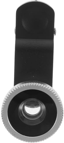 3-in-1 Handykameraobjektiv mit Clip On und 52mm Universalanschluss | Silber, Aluminiumlegierung und Glas, Weitwinkel-, Makro und Fisheye Linsen für Handyaufnahme
