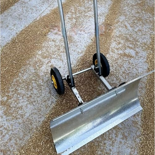 Pala Spazzaneve A Spinta Con Ruote - Strumento Efficiente Per La Rimozione Della Neve - Design Ergonomico, Acciaio Verniciato A Polvere Per Prestazioni Di Lunga Durata - Lama Larga 75 Cm(100 * 100cm)