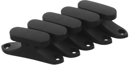5 Stück Geigenkoffer Bogenhalterungsclips für Violine und Viola | Schwarz, Kunststoff Ausführung, für Reisen und Auftritte, Universell Kompatibel