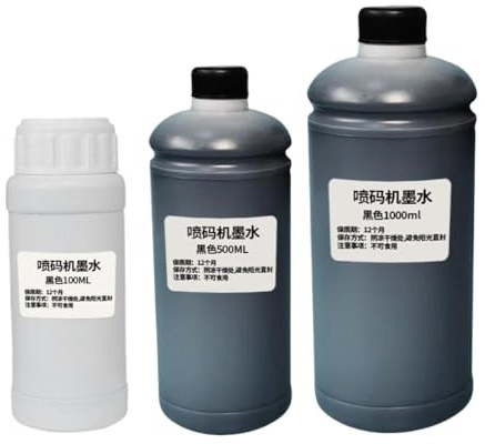 1000 ml 500 100 ml Recharge à encre solvant à séchage rapide Compatible avec les imprimantes portables Eco-Solvent Encre compatible avec 2588 modèles JS12 12,7 mm 25,4 mm Heads(1000ML Ink--1pcs)