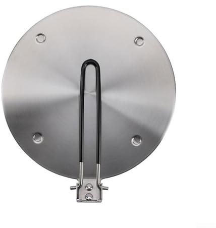 Besttoolifes Piastra di trasferimento del calore, calore a induzione, per piano cottura pieghevole, in acciaio inox, accessorio per pentole da cucina, oro rosa, 20 cm, 24 cm (20 cm)