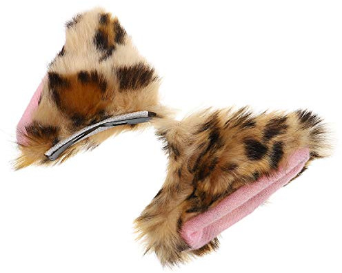 FOMIYES Plüsch Katzenohren Haarclip Cartoon Haarnadel mit Clip Niedliches Cosplay Haaraccessoire für Erwachsene Einfach zu Befestigen Geeignet für Halloween Kostüm Party