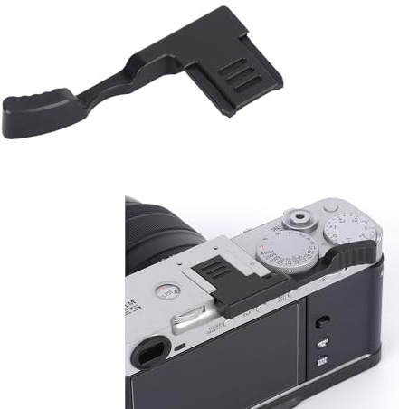 SZZCNOX Daumen-Up-Griff aus Metall für Fujifilm Fuji X-E5 Kamera, XE5 Daumen-Up-Auflage, rutschfester Fingergriff, Blitzschuh-Halterung, Daumenstütze, verbesserter Griff für Einhand-Fotografie
