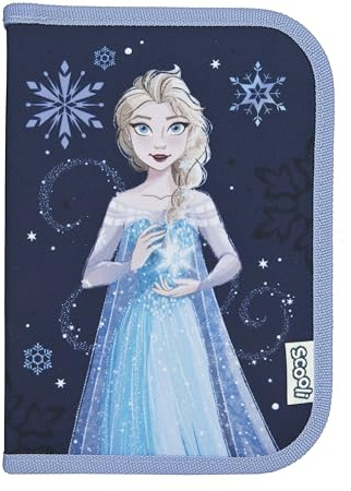 Scooli - Gefülltes Schüleretui Frozen - Federmäppchen mit hochwertigen Stiften & Zubehör - Ideal für Schule, Freizeit und unterwegs - ab 6 Jahren
