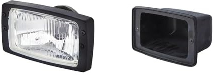 Hella 1AB 006 213-001 Halogen-Hauptscheinwerfer - Modul 6213 - rechts/links - für u.a. Claas/Fendt + 9BG 993 345-001 Gehäuse, Arbeitsscheinwerfer