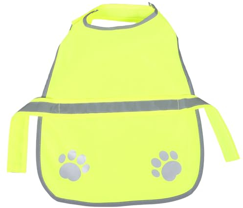 YARNOW Chaleco Reflectante para Perros de Poliéster Transpirable, Medida Ajustable para Actividades al Aire Libre y Paseos Seguros