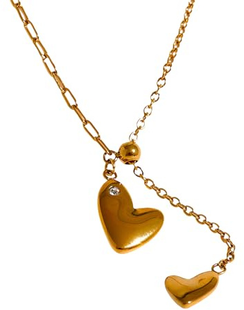 Chicas lindas minimalistas, Plata de Ley 925, Collar romántico con dije dulce, Collar con medallón de oro con forma de corazón para mujer, Cumpleaños