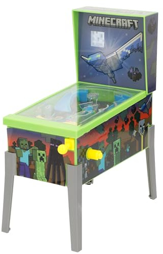 ColorBaby Minecraft Mini Pinball Arcade de Mesa, Luces y Sonido, Dibujos Animados, Juegos de Mesa, Juguetes Retro, Juguete coleccionismo, Recomendado Adultos y niños +3 años (77712)