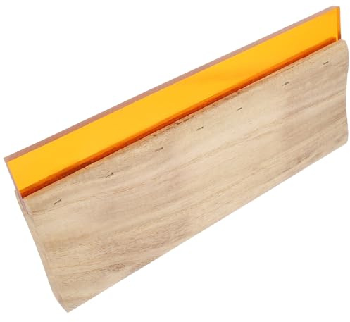 FUOYLOO Raspador de Serigrafía Mango de Madera y Goma, Accesorio para Impresión Textil Fácil de Usar Adecuado para Hacer Bolsas de Tela y Serigrafía Manual