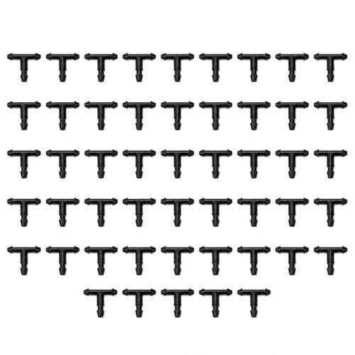 50 unidades de 4/7 mm de riego en T Conector de manguera