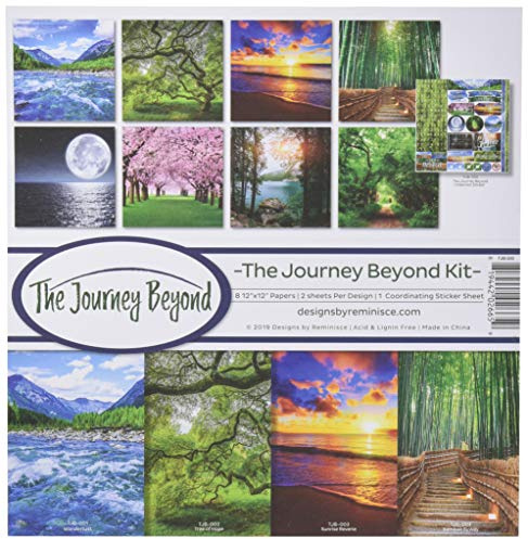 Reminisce The Journey Beyond Kt Scrapbook Collection Kit, Multi Color Palette, 12x12 inches