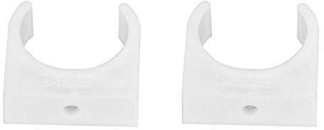 U förmige Rohrschelle, 20 Stück PPR Material 16 mm 20 mm 25 mm 32 mm (optional) Feste Wasserrohrklammern mit 20 Stück Schrauben(32mm+Screws 20pcs)
