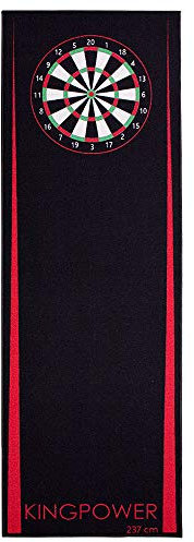 Kingpower Dart Darts Teppich Dartteppich Dartmatte 237x80 cm Steeldart Dartpfeile Dartboard Zubehör Abwurflinie Schutz Gummi Dartscheibe Verschiedene Designs, Design:Design 2