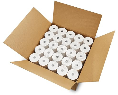 (50 Rolls) 3 1/8 x 230 Thermal Paper Receipt Rolls fits all Clover POS Cash Register Printers, Star Micronics SCP700 TSP100 TSP300 TSP400 TSP500 TSP600 TSP 700 TSP2000 CT S300, 50 GSM