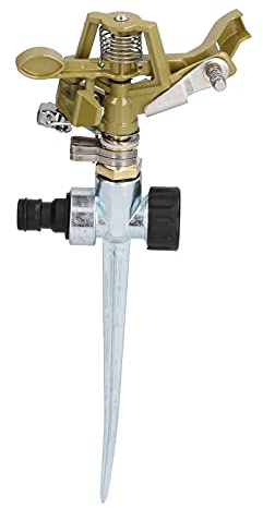 Gräsmatta Sprinkler,Automatic Sprinkler 360° Rotation Vattenspridare bevattning verktyg för gräsmatta trädgård, Vatten Sprinkling verktyg för trädgård Bloma(metal)