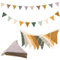 Guirnalda de Banderines, Banderines Decorativos, Banderines de Tela para Dormitorio, Camade Casa, Cuna y Decoración de Paredes(2 X 2,6 Metros)