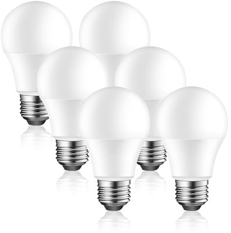 EXTRASTAR Bombillas LED 9W E27, Luz Blanca Fría 6500K, 860Lm, No regulable,Ahorro de energía, Casquillo Gordo 6Pcs