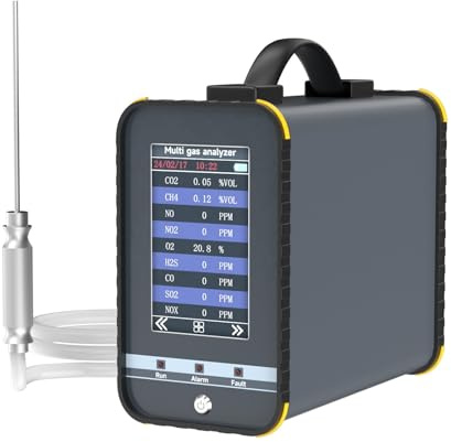 Détecteur de gaz, testeur, analyseur, Analyseur de gaz de combustion Portable 16 en 1, analyseurs multi-gaz d'argon Combustible No2 Ch4 Sf6 méthane utilisé dans le pétrole, la métallurgie(Send inquiry