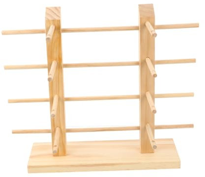 LIFKOME Brillenaufbewahrung Holz Wand Sonnenbrillenregal Ständer Für Schlafzimmer Wohnzimmer Arbeitszimmer Platzsparend Und Robust