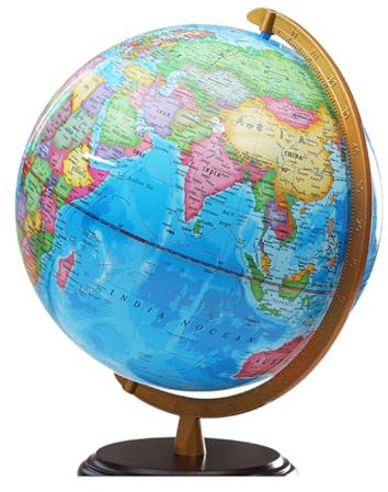 KHYTEBV Englisch Globus Student Schreibtisch Ornament Leuchtende Schreibtisch Lampe Lernen Geographie Beleuchtung Karten Spielzeug Antiquitäten Welt Globus einfach