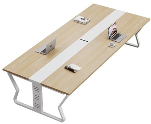 HOLGVE Kleiner Konferenztisch for 4 Personen, quadratisch 62,9L x 31,4B x 29,52H Zoll Holz Seminar-Trainings-Computertisch for kleine Räume Besprechungstisch
