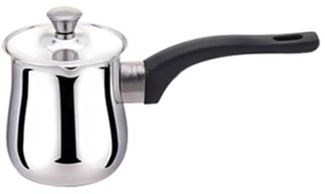 Colcolo Cafetière turque Verseuse Bouilloire à café Petite casserole pour cuisinières à induction Cafetière Théière pour camping à la maison, 1080 Ml