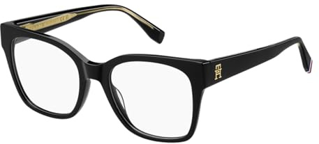 Glasögonbågar Tommy Hilfiger TH 2157 Black 52/19/140 Dam