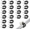 ARTGUTS 20 clip a P assortite in acciaio inox foderate in gomma, fascette stringitubo, fascette per tubi flessibili di montaggio per cavi, fascette per tubi in acciaio inox, clip a P rivestite in