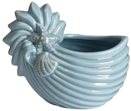 JISADER Candelador en Forma de Concha Ornament de Mesa Arte Candelador de luz de té para centros de Mesa de Bodas Regalo de cumpleaños Decoración del hogar, Verde