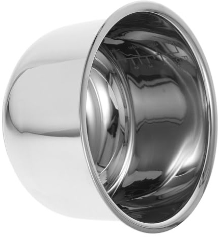 UKCOCO Olla Interior de Acero Inoxidable para Arrocera Eléctrica de 2l, Gran Capacidad y Diseño Exquisito, Accesorio Adecuado para Reemplazo Diario en Cocina