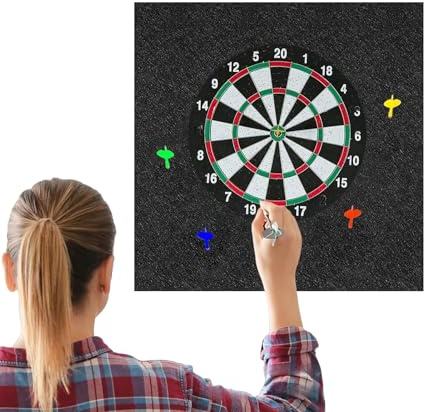 Dartscheiben-Wandschutz, Dicke Filz-Dartscheiben-Rückseite, professionelle Schwarze Rückwand für Erwachsene, Männer, Kinderzimmer, Garage, Outdoor, Klassenzimmer