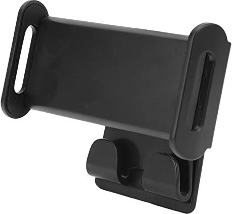 LAPOOH Soporte para Teléfono Giratorio de 360° para Asiento Trasero con Ganchos, Soporte para Tableta para Reposacabezas de Automóvil Negro, Reemplazo para 2017-2023, Model Y