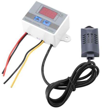 Asixxsix Humidity Control Switch Durable Hygrometer Sensor 0~99% RH Wide Range for Greenhouse 12V/24V/ (#1)